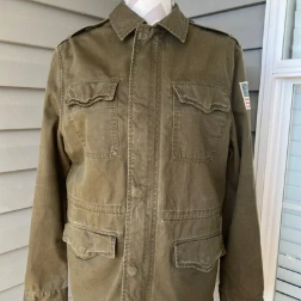 Polo by Ralph Lauren Green Military Field Jacket Sz XL